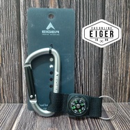 CARABINER EIGER 8 MM PEAR D WSTRAP COMPAS ART. 2174
