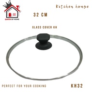 Kh Glass Lid 32cm Tempered Glass Lid Frying Pan Lid