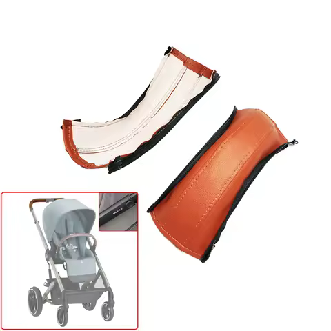 PU Leather Cover For Cybex Balios S Pushchair Handle Mom Handrail Protective Case Baby Buggy Push Ba