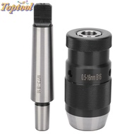 TOPTOOL Quick Release Drill Chuck, Tapered Mandrel MK3 B16 0.5 16mm Keyless Drill Chuck, Taper Morse