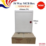 54Way (Conceal)  PVC MCB Box / Consumer PVC Box / DB Box