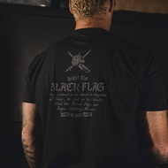 GBRS Group Hoist The Black Flag Skull Swords Graphic Print 200GSM Premium Cotton Oversized Men and W