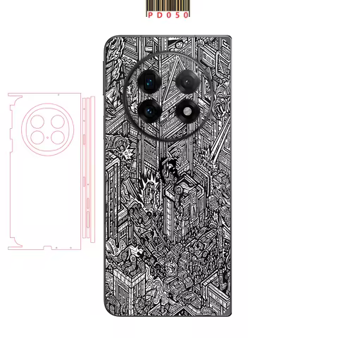 XRT Color Anti-Scratch Sticker for OPPO Find N5 N3 Back+Hinge +Side Full Cover Film Skin for OPPO Fi