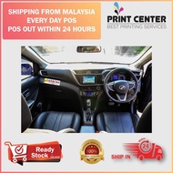 E-hailing Car Sticker E Hailing Sticker Grab Maxim No Smoking No Pet No Smoking Vape Fasten Seat Bel