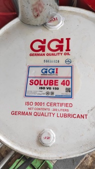 Oli Mesin Diesel SAE 40 Drum GGI Solube VG 150 1 Liter Eceran