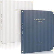 Aesthetic 3 Ring Binder Set of 2 - Sturdy 1 Inch Binder Fits Letter Sized Paper - A Cute Three Ring 