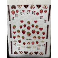 Fruit Nail Sticker DD420 - Nail Sticker - 1 Sheet Odd