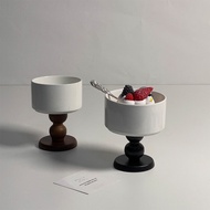 New French ins Style Retro Ceramic Goblet Goblet Goblet Goblet Cocktail Glass Dessert Bowl Premium O