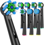 Replacement Toothbrush Heads Compatible with Oral B Braun- Pack of 8 Electric Toothbrush Heads for O