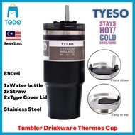 【Malaysia Ready Stock】TYESO 890ML Tumbler Drinkware Thermos Coffee Cup Thermal Cups for Cold Insulat