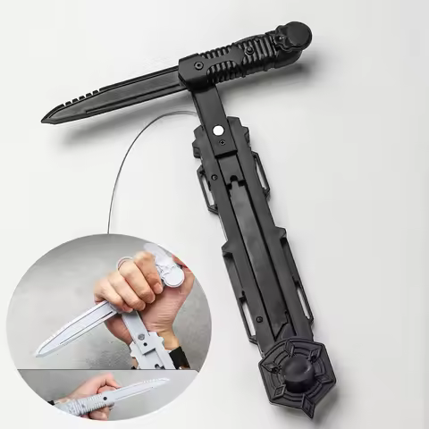 New Skull Rotating Blade Wire Control Sleeve Sword Assassin Movie Game Hidden Blade Costume Props We