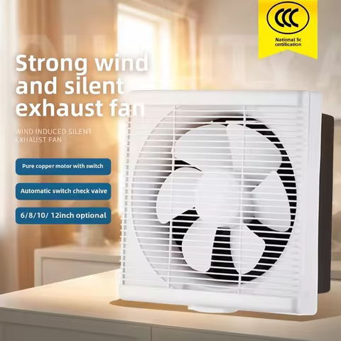 Ventilation fan Kitchen oil fume exhaust Bathroom exhaust fan Wall window Household powerful exhaust