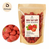 Dâu Tây Sấy Dẻo Đặc Biệt DLFRESH Đặc Sản Đà Lạt Túi Zip 500gr