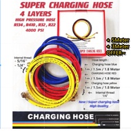 Charging Hose Aircond / Fridge / Refrigerator / Car Gas Meter Hos Manifold R22 R410A R32 R12 R502 R1