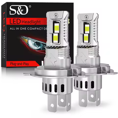SD H7 H4 LED Headlight 9005/HB3 Bulbs H11 9006/HB4 2PCS 6500K Fog Lights Super Bright 12V 36V CSP Ch