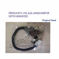 100% ORIGINAL USED PERODUA MYVI, VIVA, ALZA, AVANZA INHIBITOR SWITCH (84540-B1020)