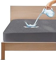 GADDA CO Cotton Feel Terry 78x72 inch Ultra Soft Waterproof Mattress Protector King Size | Breathabl