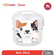 Cosmos Rice Cooker Nonstick 1.8 Liter - CRJ3307C | CRJ-3307C | CRJ-3307 C Cat