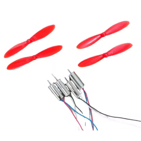 4pcs DIY DC 3.7V 50000RPM 716 Hollow Cup Coreless High-speed Motor with 4 x 55MM Propeller Cw CCW fo