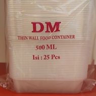 dm thinwall 500ml | thinwall 500ml | kotak thinwall 500ml | dm plastik