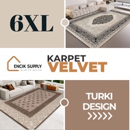 Encik Supply (6XL 300*200 cm)Crystal Velvet Carpet CARPET PALING BESAR Rugs Floor Mat for Living Roo