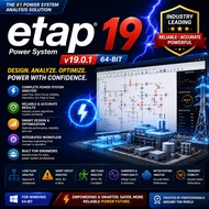 🔥 ETAP 19 Power System v19.0.1 For Windows 64-Bit | Electrical Analysis Software