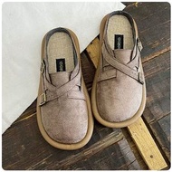 ONE - 包頭半拖鞋【35-40碼】【卡其色】(下單後聯絡客服確認發貨尺碼) #F090034283