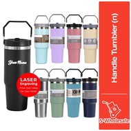 S-Wholesale Stainless Steel Handheld Thermos Cup Mug Water Thermos Bottle Insulated Vacuum Tumbler H