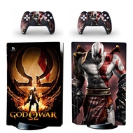 God Of War PS5แผ่นดิสก์มาตรฐาน Edition สติกเกอร์ผิวสติ๊กเกอร์ตกแต่งสำหรับ PlayStation 5คอนโซลและ2ตัวควบคุม PS5สติกเกอร์ผิว