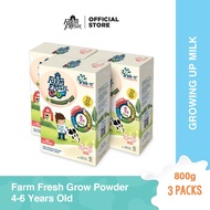 Farm Fresh Grow Powder 4-6 Years Old 800g x 3 Packs
