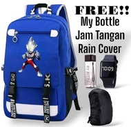 ShafaBags Tas Ransel Sekolah Anak SD Smp LakiLaki Perempuan Motif UltraMan Anime Terbaru 4in1 Bonus