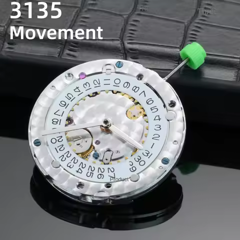 Dandong factory VSF 3135 automatic mechanical movement blue balance wheel watch movement VS 3135 cle