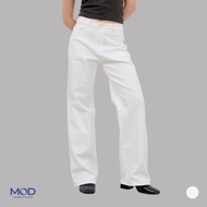 MOD Studio | Lou Straight White Jeans - Highwaist jeans