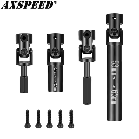AXSPEED Steel CVD Drive Shafts Chassis Center Driveshaft for Axial SCX24 GX 470 1/24 RC Crawler Upgr