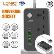100% Ori LDNIO SC3604 Power Strip 3 Universal Socket with 6 USB Output (3.4A/2m)