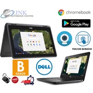 ( Dell 3189 ASUS C213S  ACER C738T Lenovo 300E Touch Screen and Flip Grade B Bubble in Screen and Support Google Play Store) Dell 3189 11.6" LCD 2 in 1 Chromebook-intel Celeron N3060
