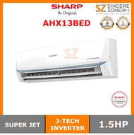 SHARP AHX13BED+AUX13BED 1.5HP Air Cond J-Tech Inverter I R32 I Super Jet Mode I Breeze Mode I Eco Mode I Baby Mode I Sleep Mode