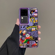 เคส Vivo V30 V29 5G เคส Vivo V30 Pro เคส Vivo V30E V29E แข็งสีด้านเคสกันกระแทกพร้อมฝาครอบโทรศัพท์ตัว