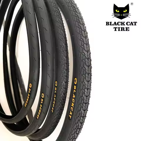 700x25c Bicycle Tire Black Cat Bicycle Tire 700x25c 28C 32C 35C 38C Series Road Wagon Non-Slip Outer