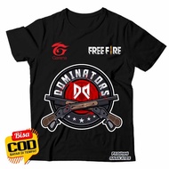 Children's T-SHIRTS CHILDREN'S CLOTHES FF FREE FIRE TEAM SQUAD DOMINATORS FF FREE FIRE CLAN