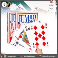 Giant Jumbo Poker Casino Cards Oversized Deck Full Deck Oversized Playing Card {High Quality}