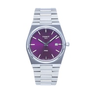 TISSOT T137.410.11.401.00 T1374101140100 Men's Analog Watch PRX Date Quartz 40mm SS Bracelet Purple 