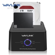 Wavlink USB 3.0 to SATA Dual Bay External Hard Drive Docking Station for 2.5/3.5 Inch SSD HDD SATA S