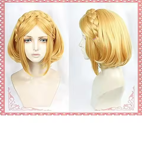Cosplay Golden Legend of Zelda Zelda Breath of the Wild Continued Short Hair Princess Cos Wig