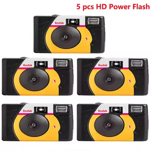1-6 Pcs Original 39 Photos Kodak HD Power Flash FunSaver Single Use Disposable Film Camera ISO800 Ma