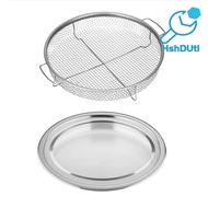 Stainless Steel Air Fryer Basket for Oven 12.8 Non-stick Mesh Baking Tray Rack Roasting Grill Access
