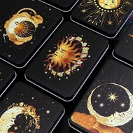 Tarot Storage Tin Box Tarot Storage Box Black Tin Box Board Game Accessories Tarot Storage Box High-