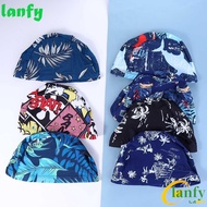 LANFY Swimwear Hats Elastic Sports Men&Women Sports Swim Pool Calico Swim Cap Diving Hat Ear Protect