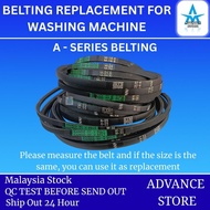 A Series = A25 / A26 / A27 / A28 / A33 = Washing Machine Semi Auto Rubber Belt Belting