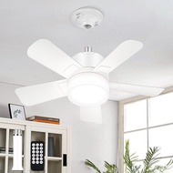 Socket Fan Light with Remote Small Ceiling Fan with Lights 1000LM Dimmable Light Bulb Fan with 3000K